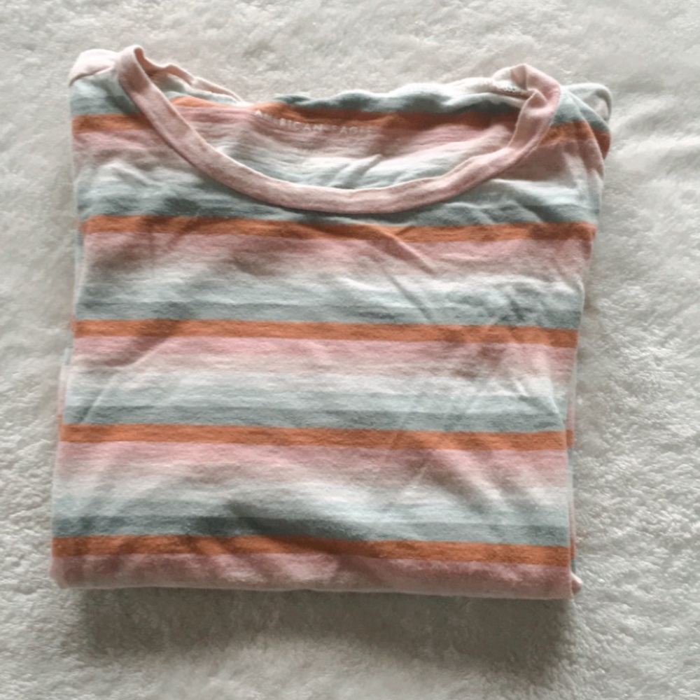 American Eagle- striped T-shirt